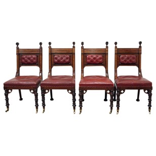 Set of 4 Chairs Attributed to E W Godwin